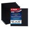 12 X 12 Inch Black Professional Art Canvas Board Panels 6 Pack - 8 Ounce Heavyweight Cotton Acid Free Canvases for Painting Acrylics and Watercolor (1 Case of 6 Single Canvas Painting Panels)